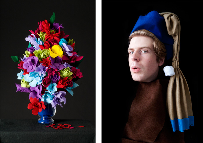 Flowerpiece and The Girl With The Pearl Earring. 2010.