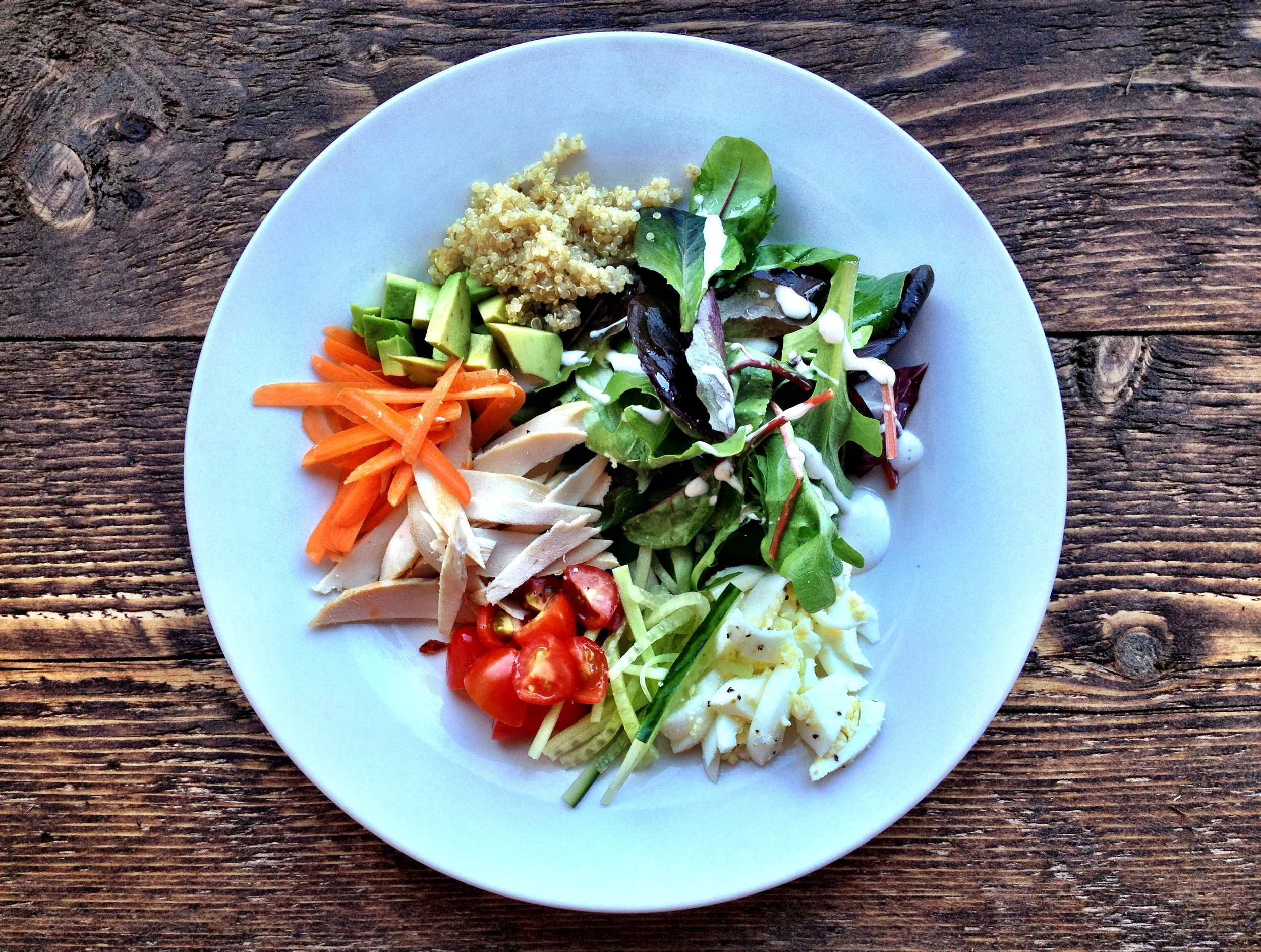 Deconstructed chicken salad. So good. And so good for you!