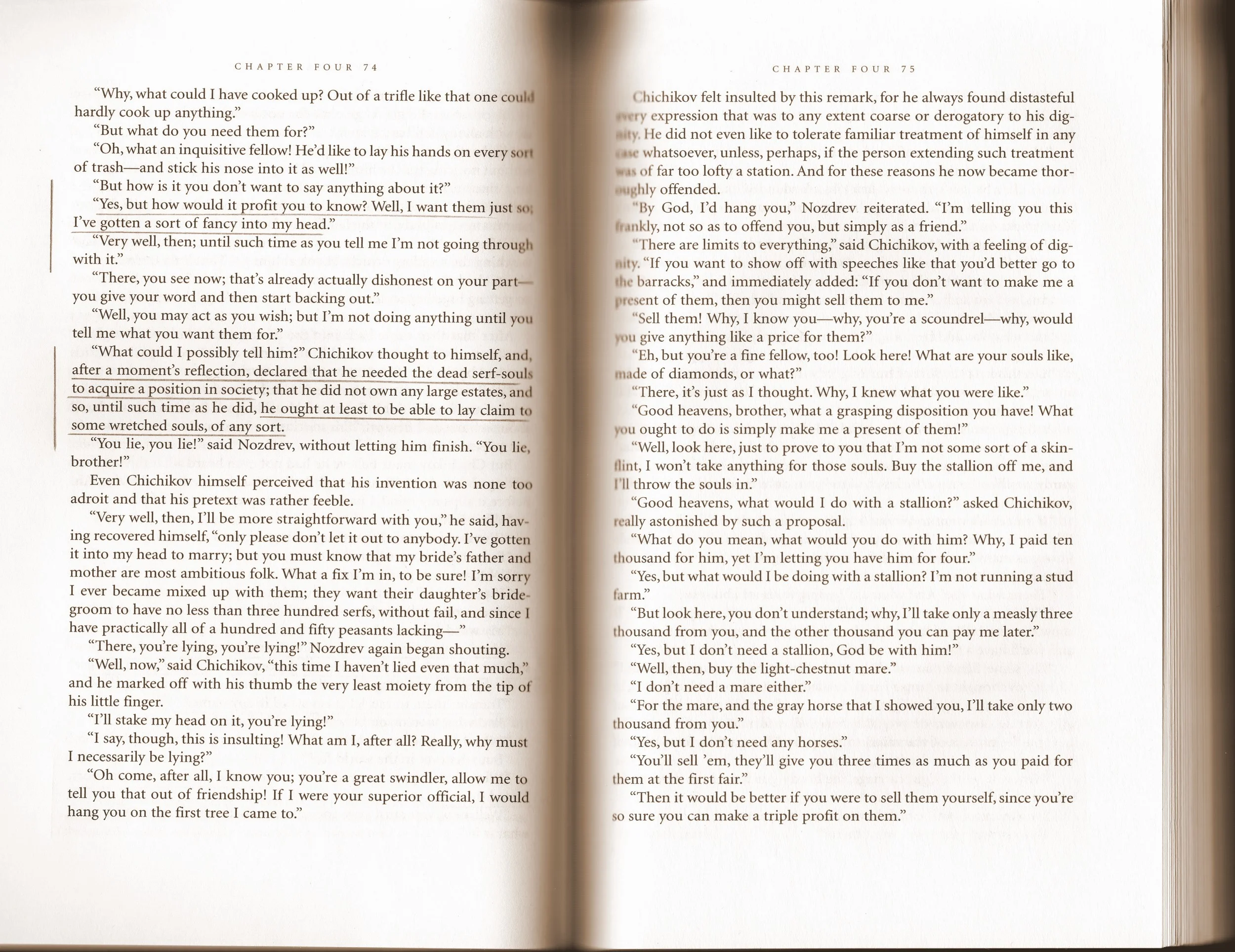 Nikolai Gogol, Dead Souls , translated by Bernard Guilbert Guerney, Yale University Press, 1996
