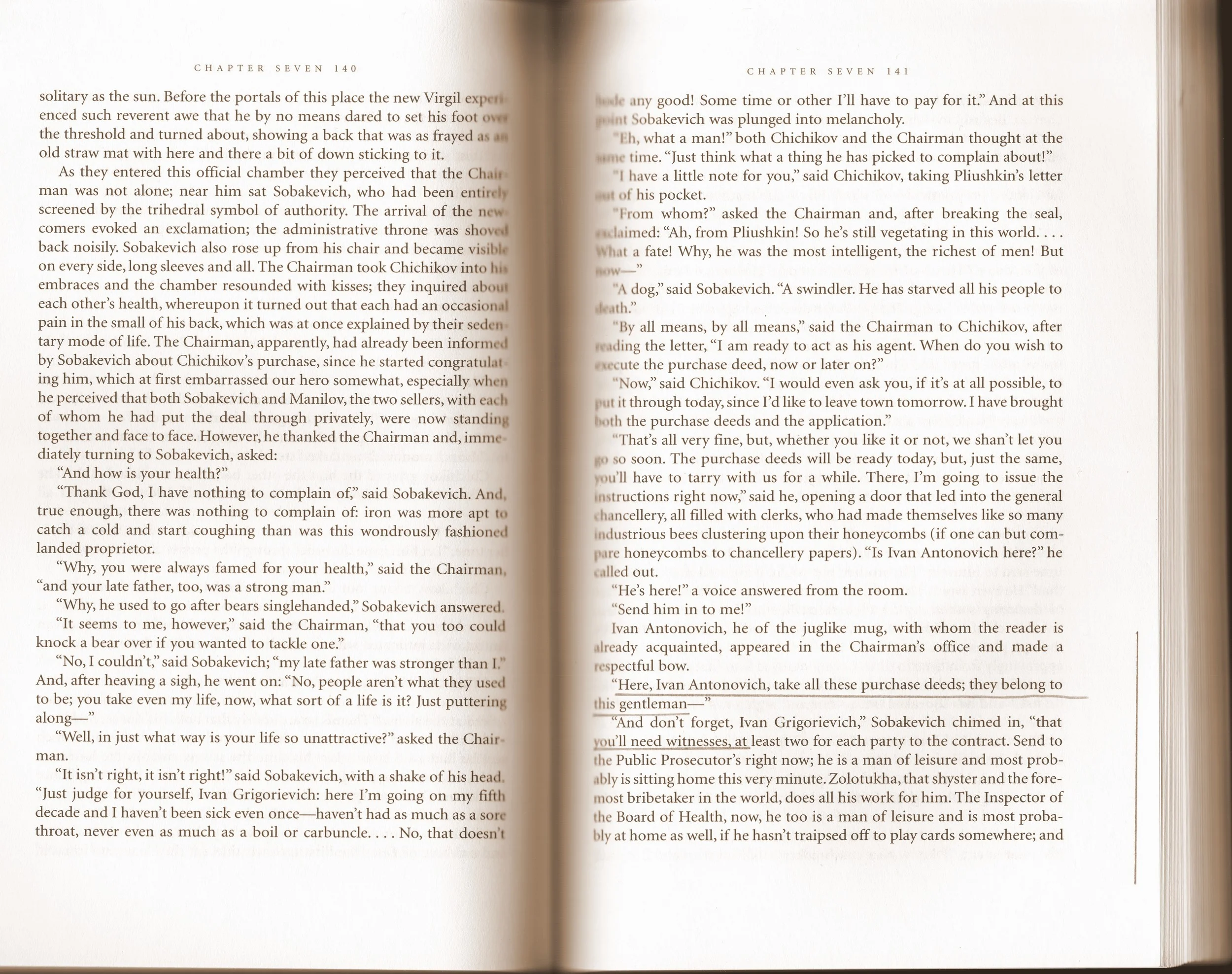 Nikolai Gogol, Dead Souls , translated by Bernard Guilbert Guerney, Yale University Press, 1996