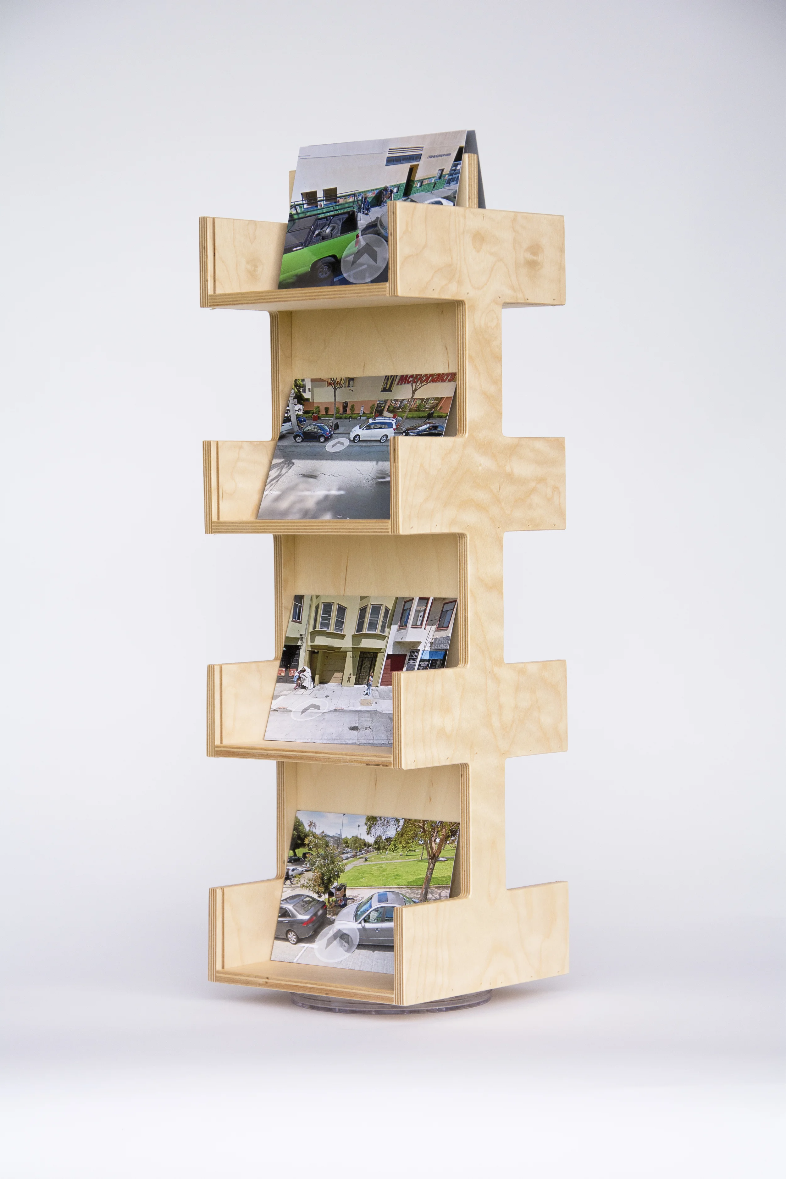 COLL.EO A NEW AMERICAN DREAM (2014) Digital photographs, wooden postcard racks, postcards 4 x 6 inches