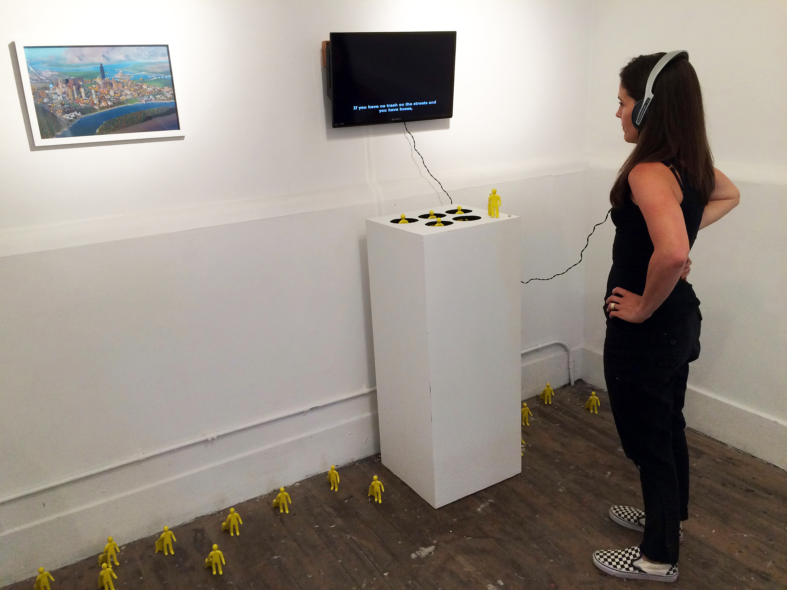 COLL.EO, Whac-A-Mole, 2015. Installation view, Incline Gallery, San Francisco