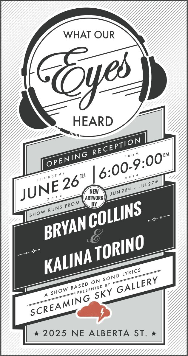  Flier design for the show. 