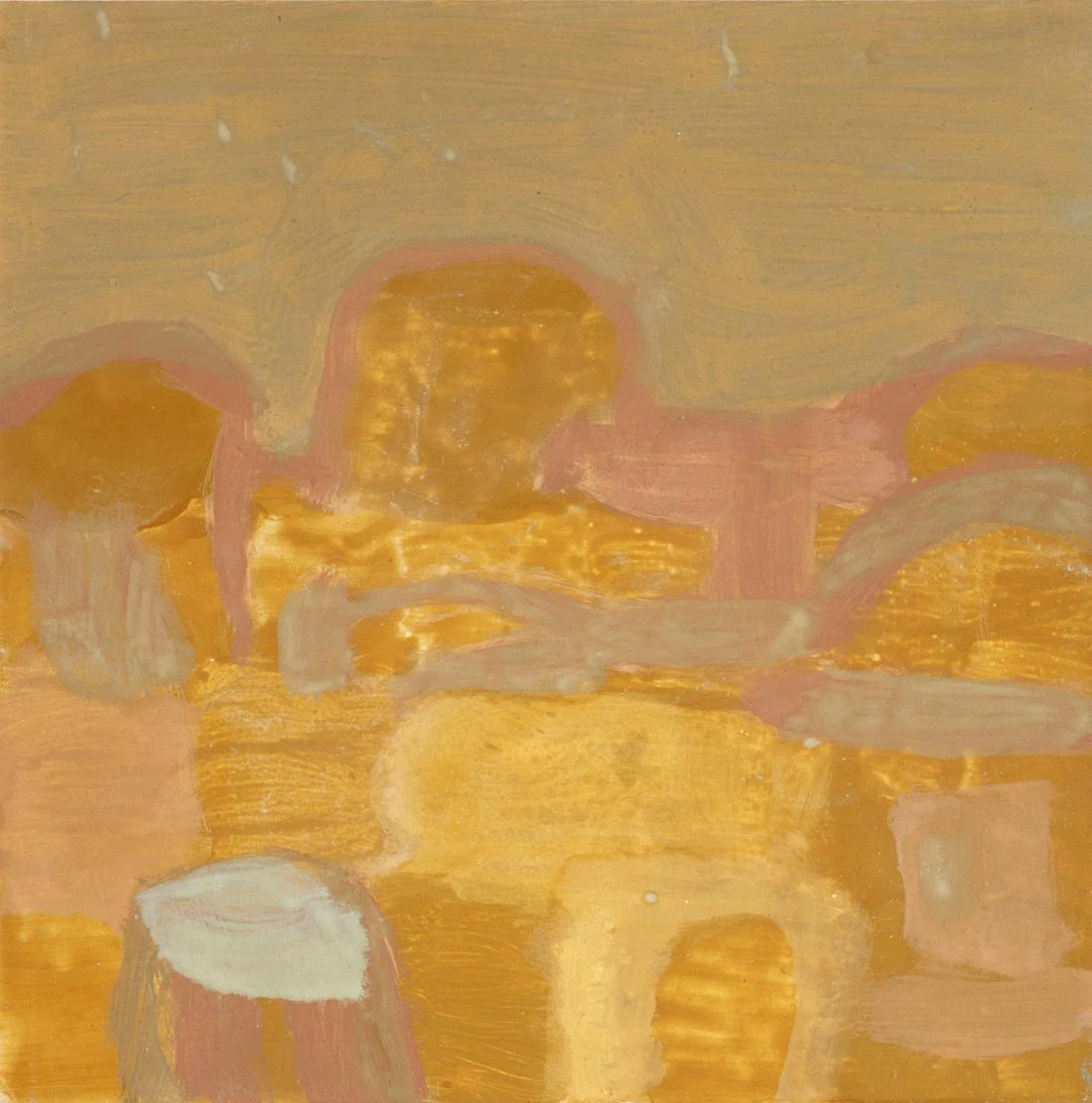 Ensam i öknen ”The Run” sökte vinden, sökte vatten Erämaan yksinäinen "The Run" etsi tuulta, etsi vettä The Loner in the Desert "The Run", Seeking Wind, Seeking Water 40 x 40 cm oil on panneau 2003 (photo: Henrik Schütt)