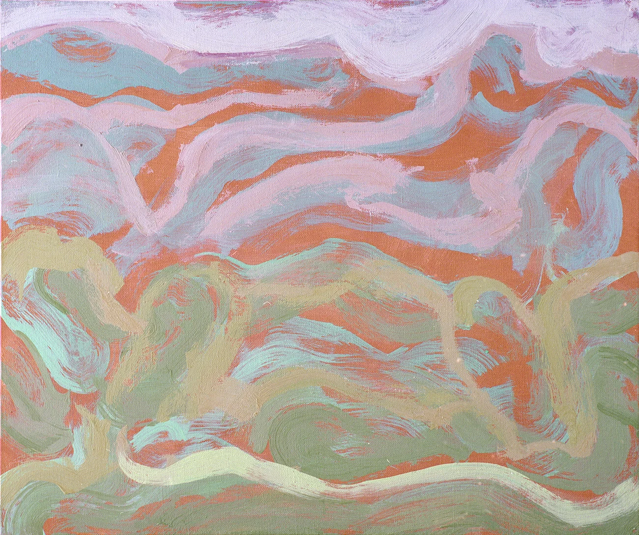 Bergsgorillans dröm Vuorigorillan uni The mountain gorilla´s dream 74 x 88 cm oil on canvas 1996