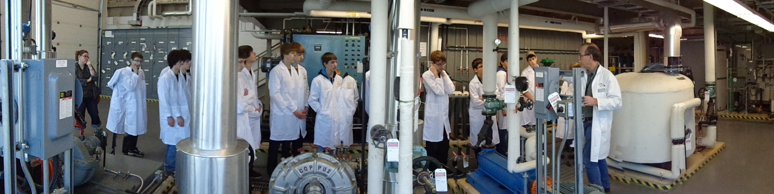Praxis' Operation Thoth Conference participants view the Power Engineering facilities at Medicine Hat College.