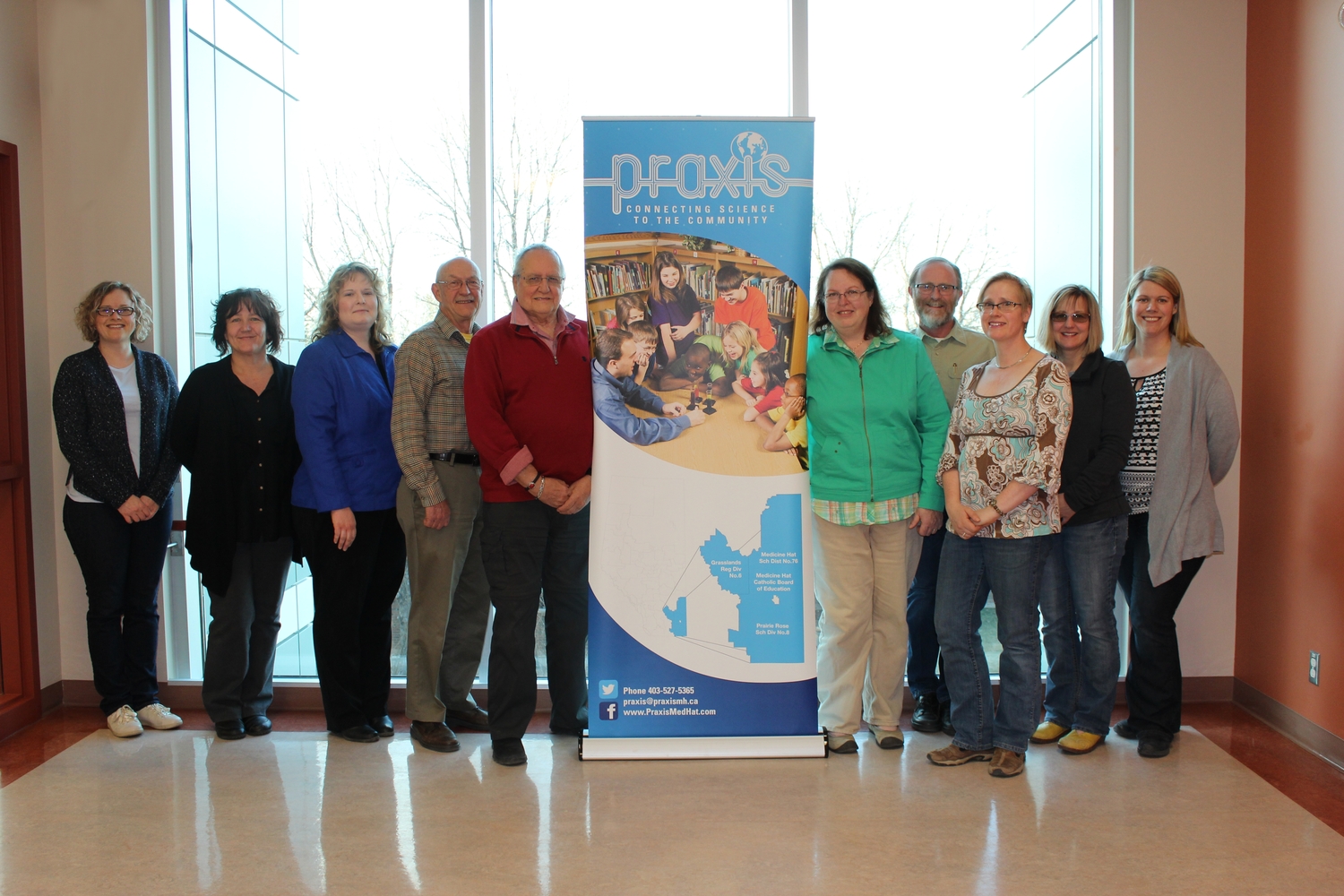 From Left to Right: Susan Rowsell, Deneen Yasinchuk, Patty Rooks, Kent Harding, Brian Sabiston, Cathy Linowski, Gary McFarlane, Karen Saffran, Carolyn Weiler, Tracy Warwick