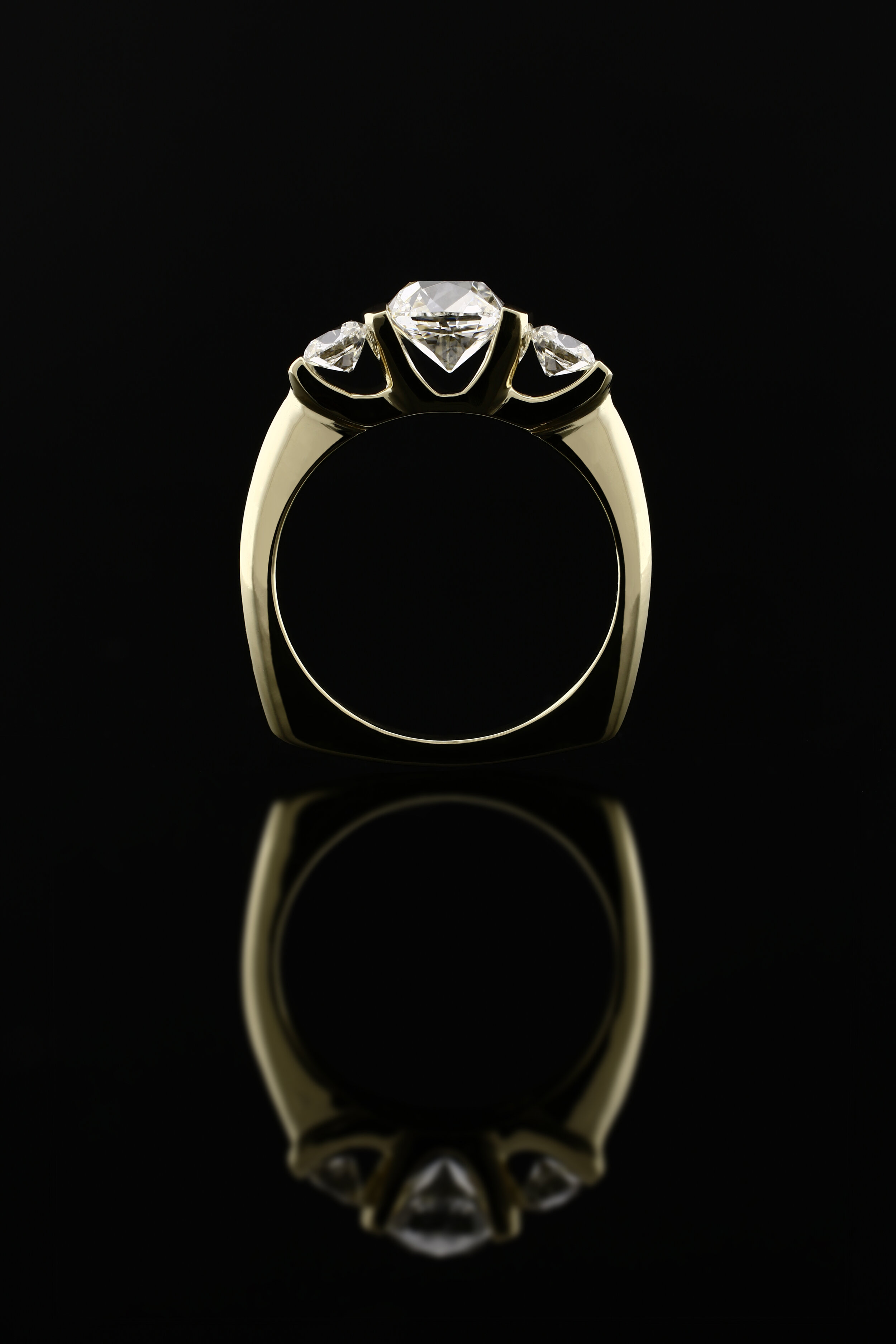 Three Stone Ring (side view), 2019