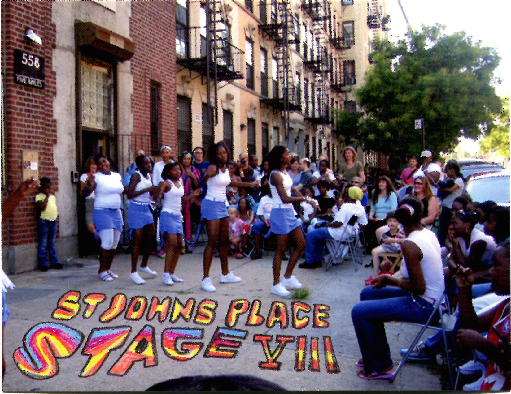The flyer for St.Johns Place on Stage in 2007.