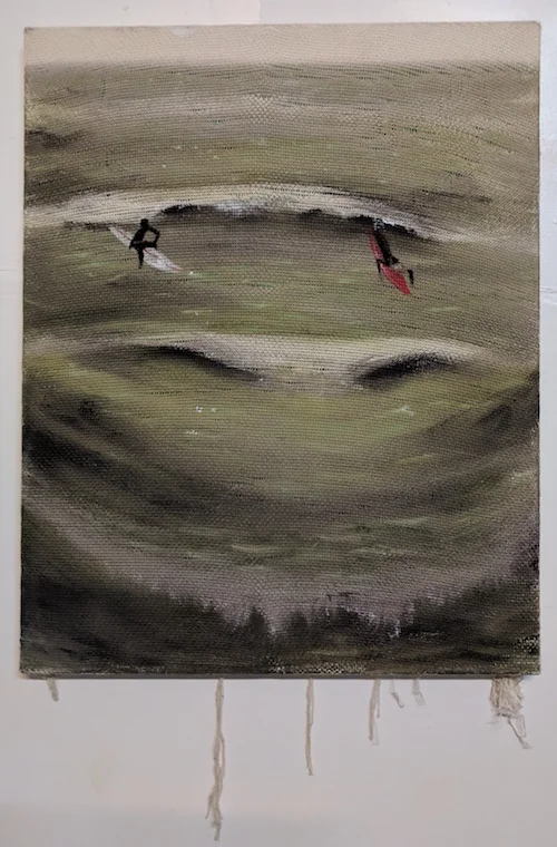 #12 Nicholas Cueva Bard Acrylic on fabric 24 x 30 in 2018