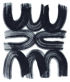 #48 Anne Russinof Vault 63 Sumi ink on rice paper 17 x 15 in., Framed 2016