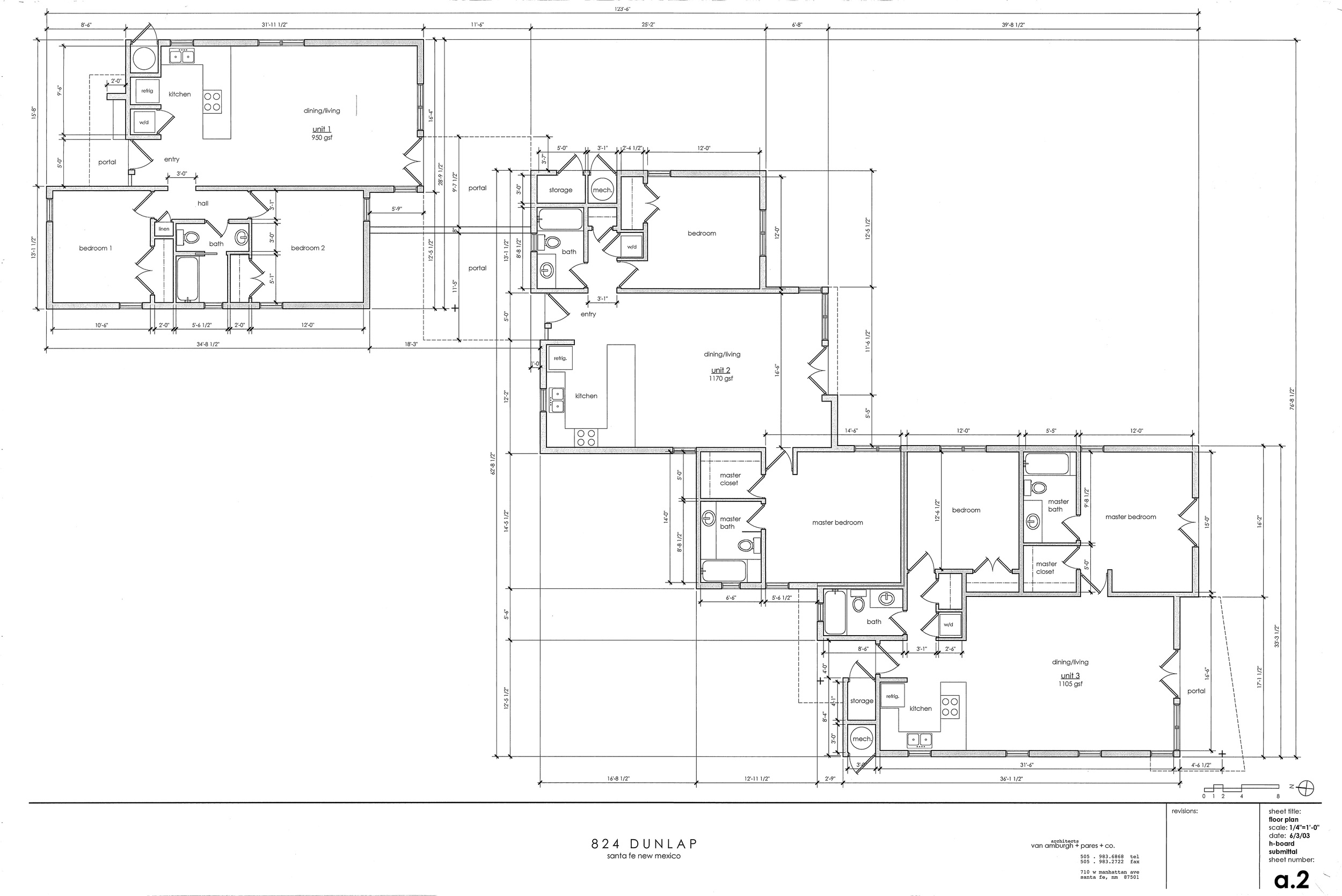 Compound layout- does not show existing historic home that was remodeled as part of the project.