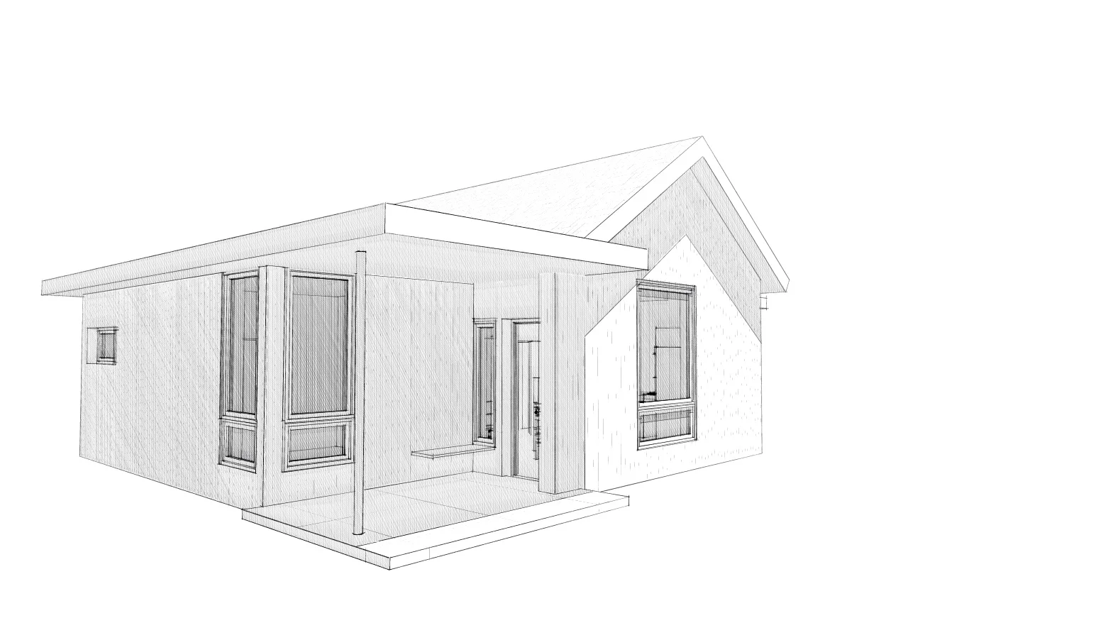 Small affordable home design study for a friend in Crested Butte