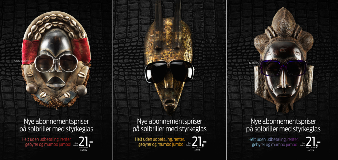 Nytsyn Masks.
I just found this in my archives. Its a campaign I shot last year for Nytsyn, danish eyewear stores. The campaign is made by Rasmus Dunvad @ Aarhuskontoret Agency.