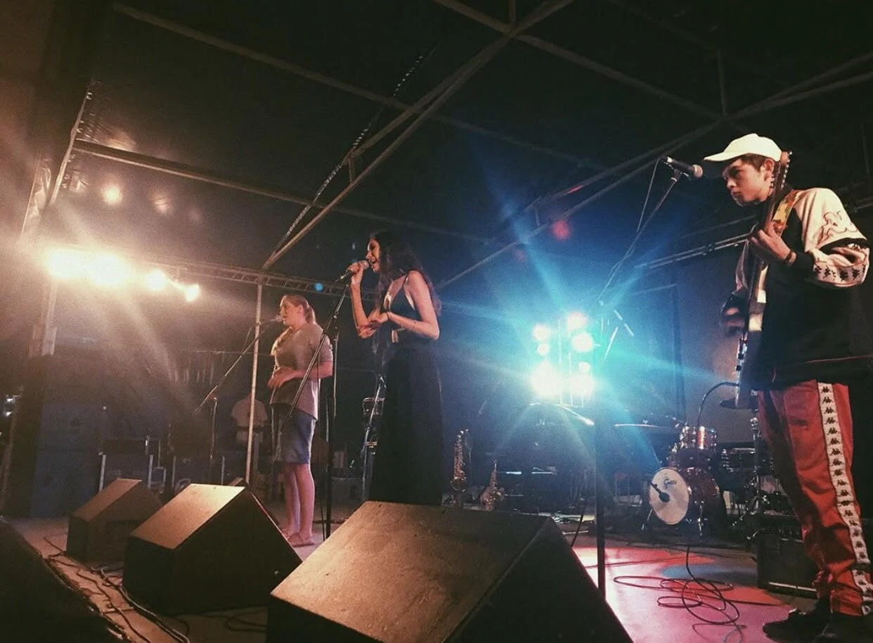 Cormac far right with The Ancient Bloods