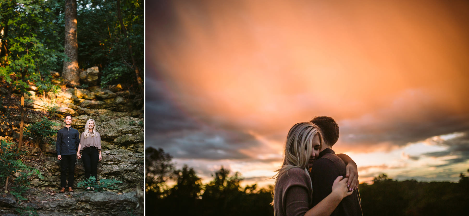 205_Cliff Drive Park Sunset Engagement Session Kansas City, Missouri_Kindling Wedding Photography.JPG