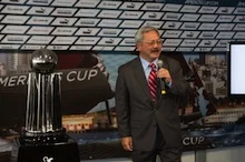 San Francisco Mayor, Ed Lee Addresses the crowd in honor of America's Cup festivities planned for 2013