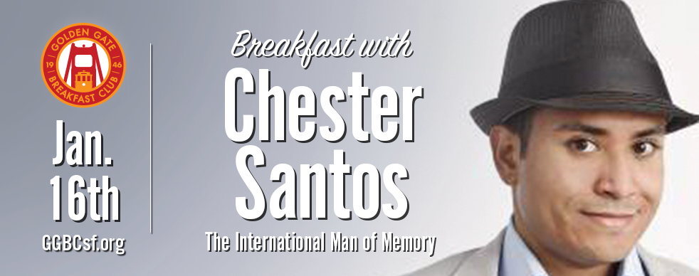 Known simply as "The International Man of Memory", Chester Santos has left an impression on all corners of the earth. Through his ability to demonstrate extraordinary feats of the mind, as well as educate others to do the same, this U.S. Memory Champion is widely regarded to be one of the greatest memory experts in the world. He is the author of the best-selling book, "Instant Memory Training for Success", published by leading academic publisher John Wiley & Sons (Wiley), and "Mastering Memory: Techniques to Turn Your Brain from a Sieve to a Sponge", published by leading nonfiction publisher Sterling Publishing (Sterling). His memory talents have been featured in numerous media outlets including the New York Times, Wall Street Journal, Washington Post, CNN, NBC, ABC and PBS. From recalling a random 100-plus digit sequence in five minutes to naming every U.S. congress person’s state and district number, there’s no memory challenge Chester hasn’t taken on.