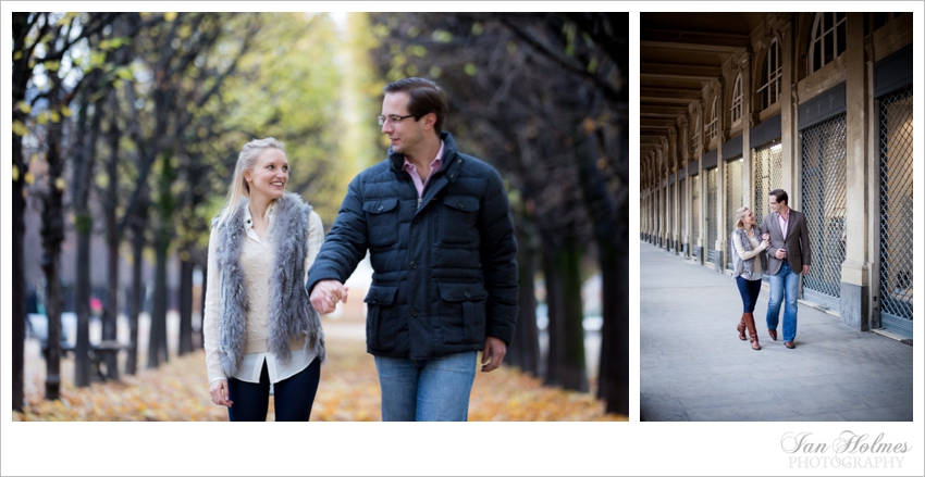 romantic couple in paris