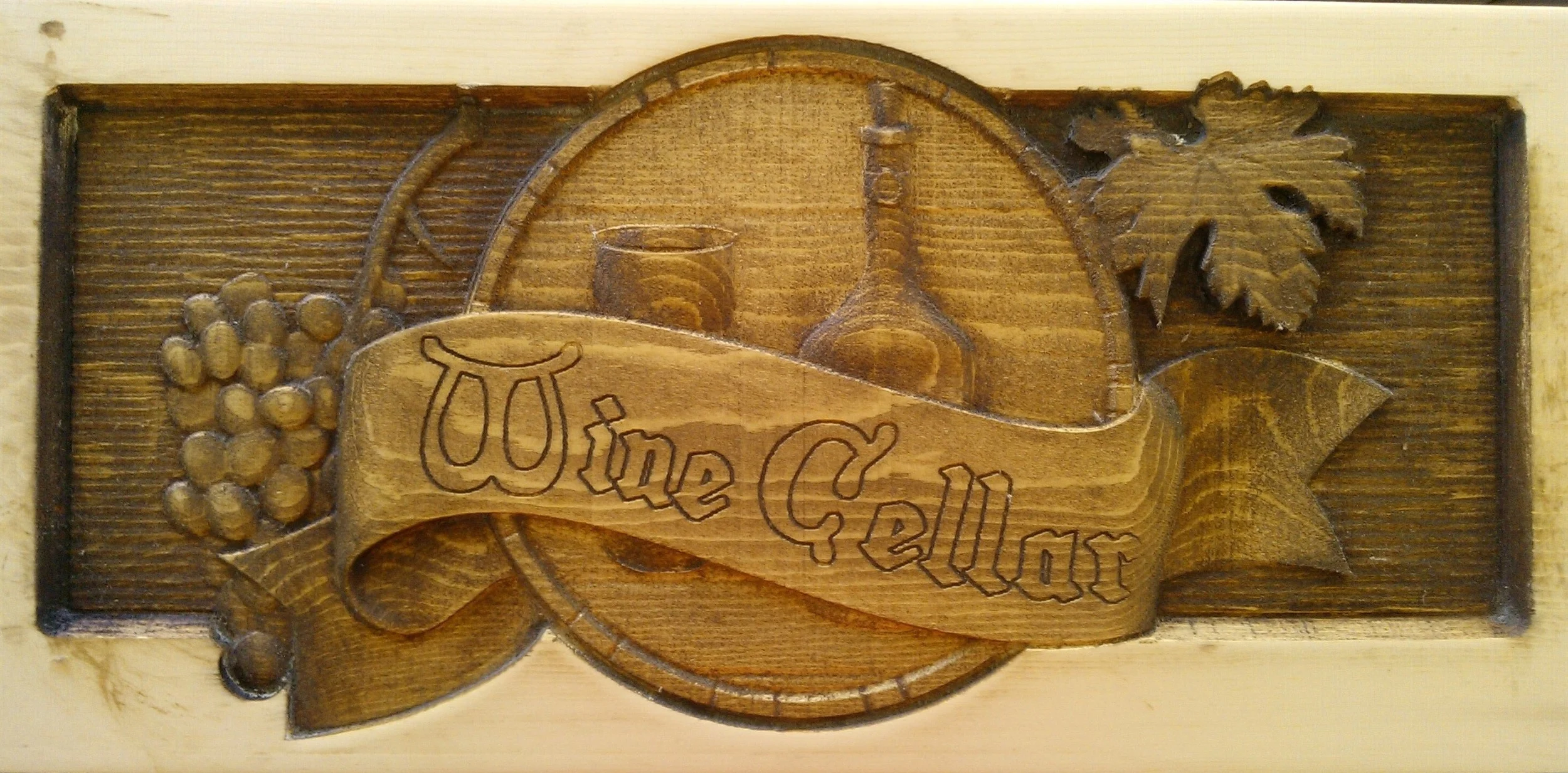 Thanks, Weekend CNC Warrior, Carl Hird-Rutter for this shot! We wish our wine cellar had a sign like this!!!