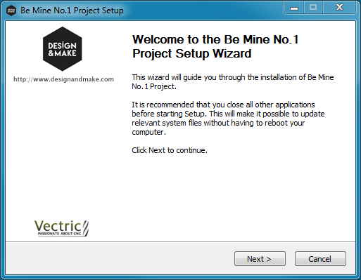 Installer for the Be Mine No.1 project. 