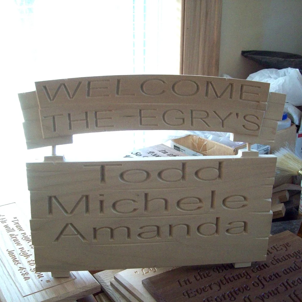 Don made this great campsite sign for some friends of his!