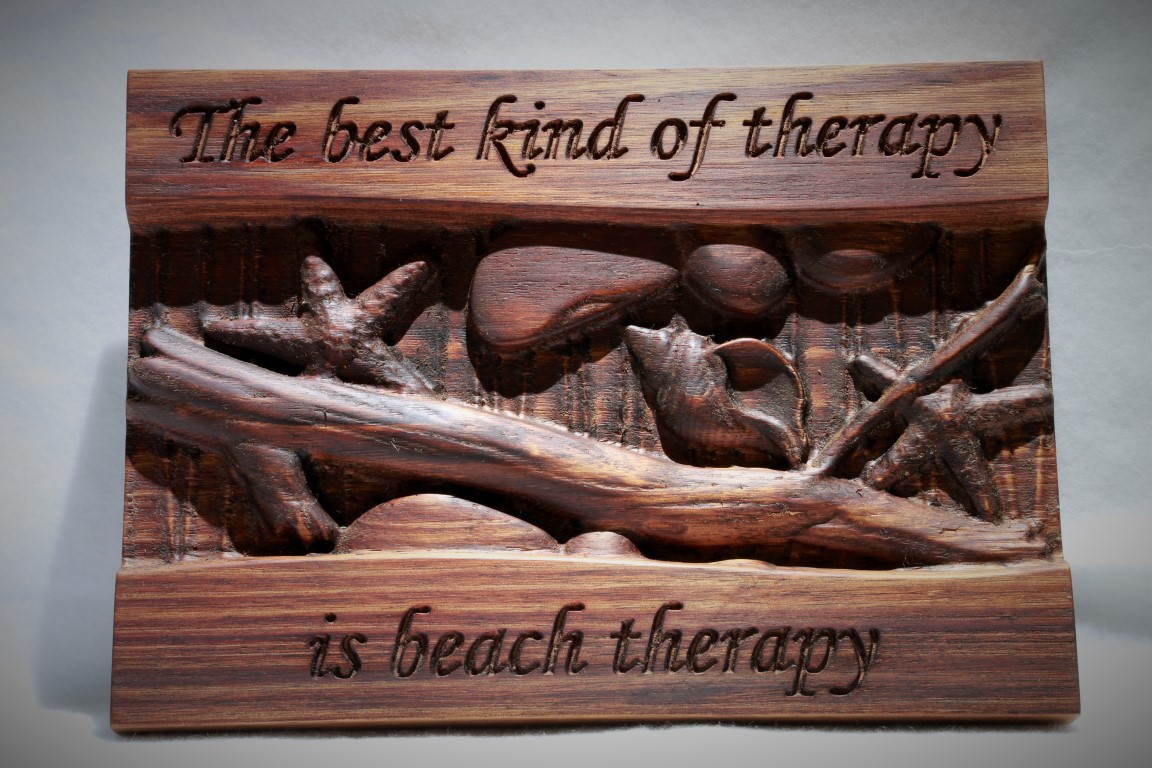 Tony added some VCarving to the assembled layout form the Under the Sea No.1 to create this piece!