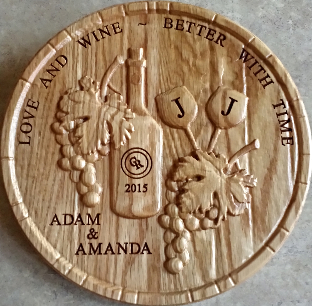 Dave Haskin sent in this great finished image of a wedding gift he made!