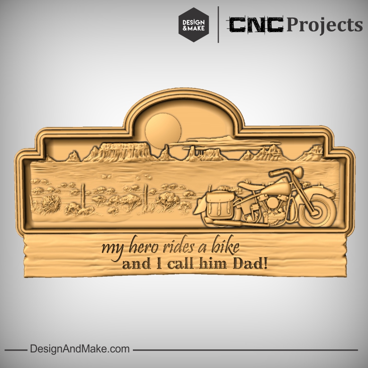 My hero rides a bike and I call him Dad!