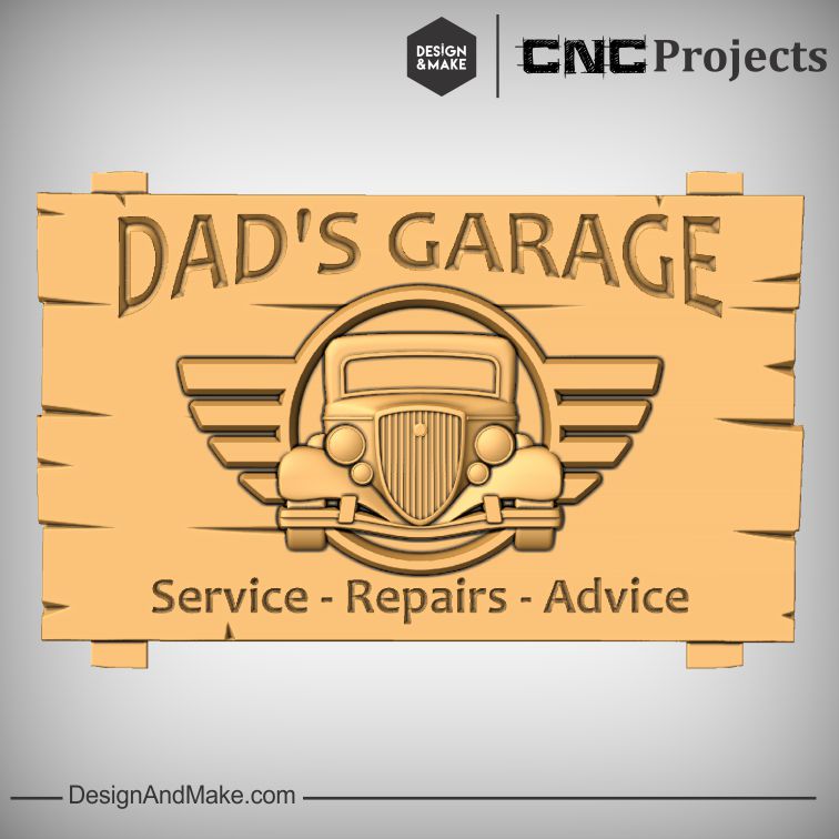Dad's Garage - Service, Repairs, Advice Sign