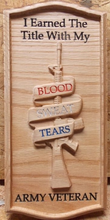 Army Veteran Plaque 
