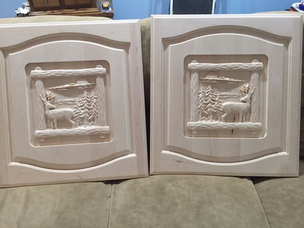 The raw carving before finishing.