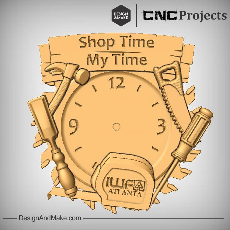 "Shop Time, My Time" Clock Layout