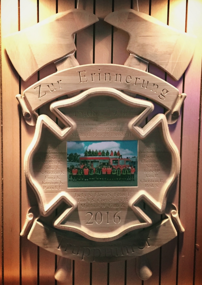 Finished wall plaque.