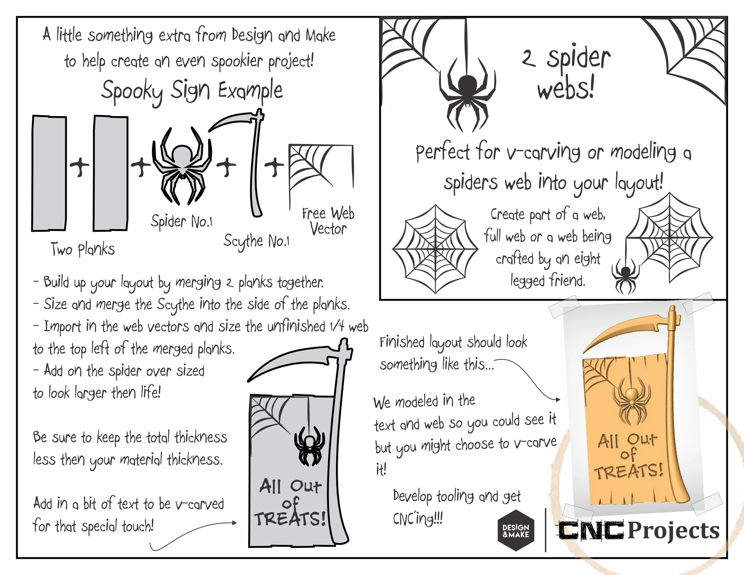 Free Spider Web V-Carvable vector outlines!