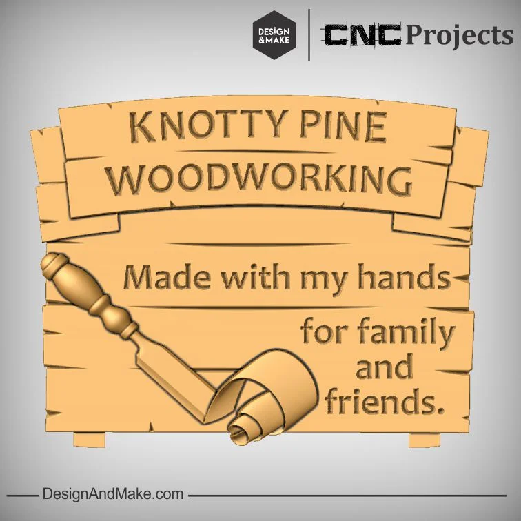 "Knotty Pine Woodworking" Shop Sign