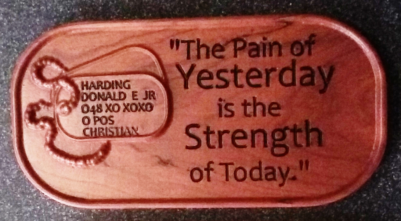 "The Pain of Yesterday is the Strength of Today"