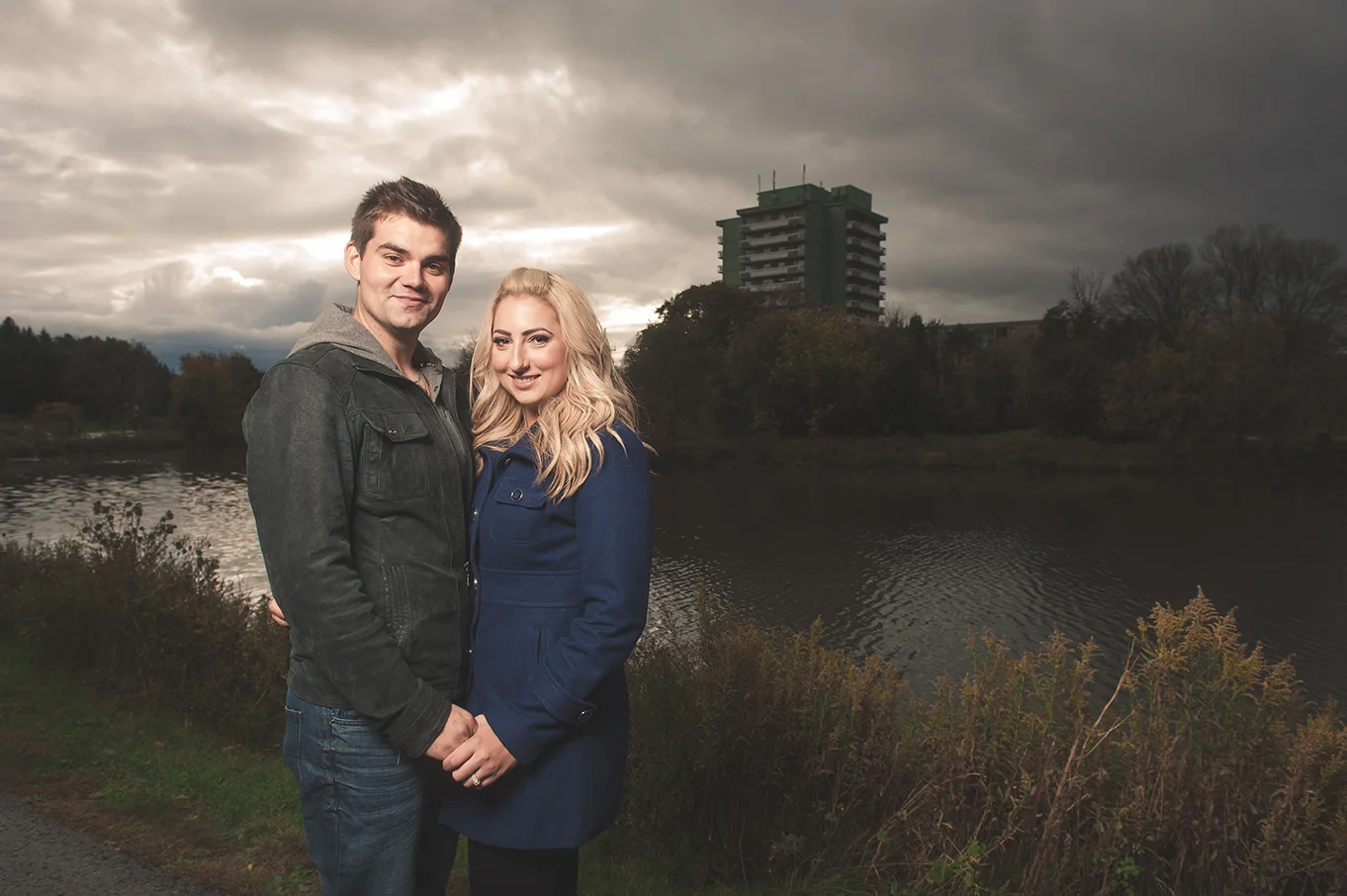 Diana & Danny's Fall Engagement Session | Downtown Newmarket