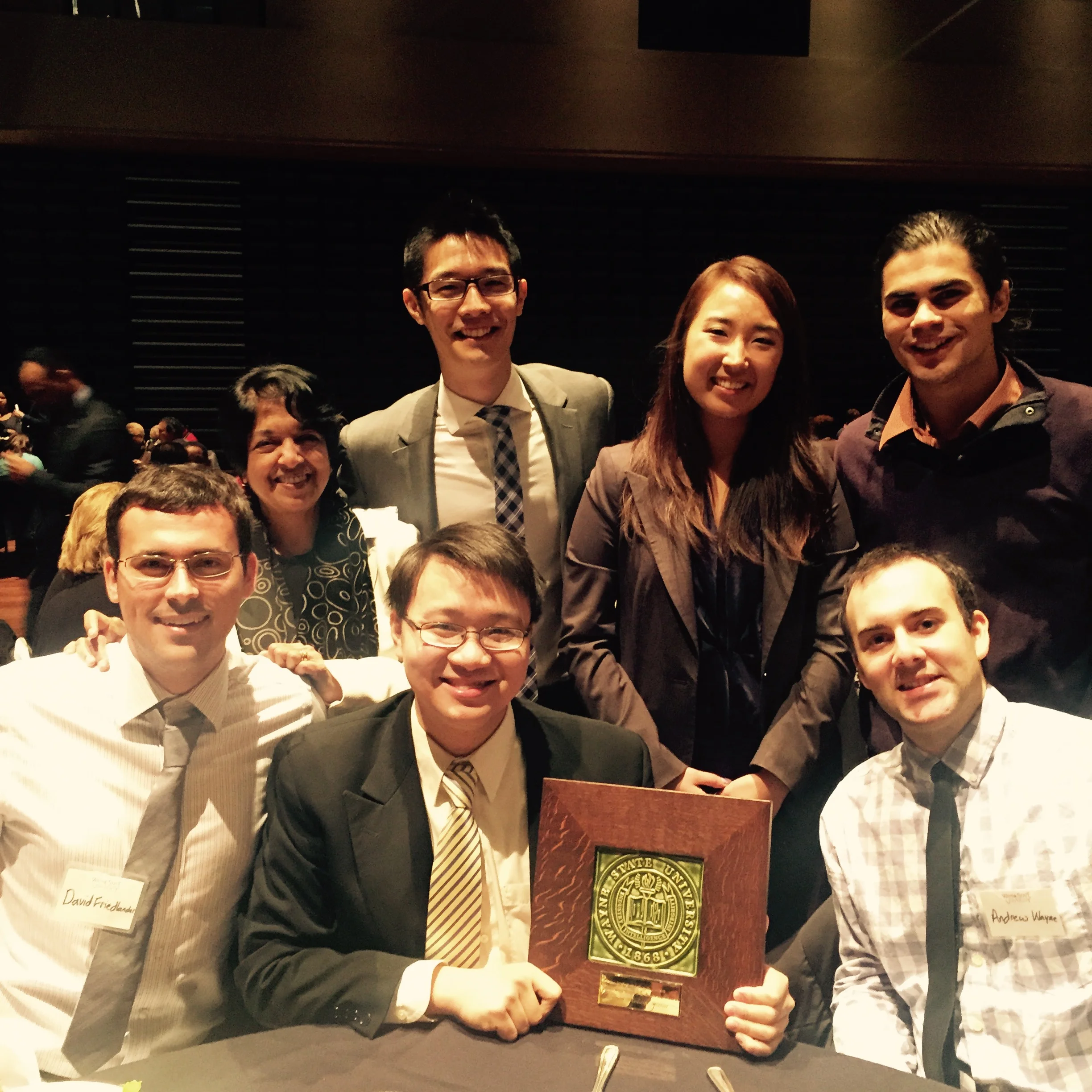 SMD students with the Dr. Arthur L. Johnson Community Leadership Award