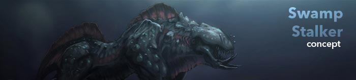 Concept for the Swamp Stalker, another enemy to encounter in Cradle