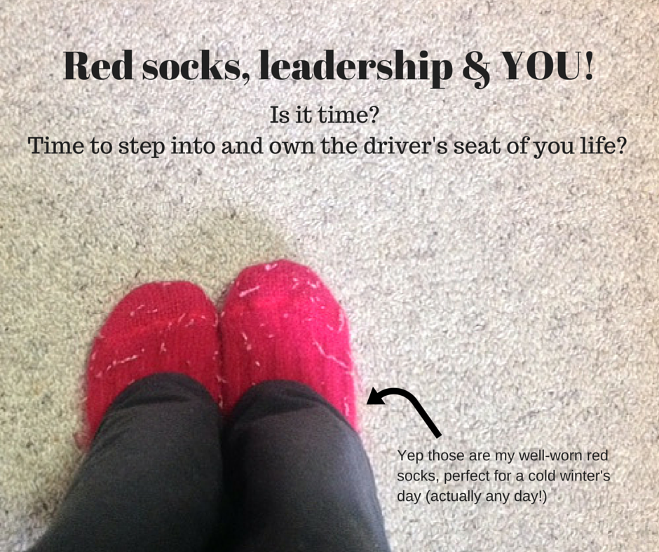 What red socks have in common with leadership and you