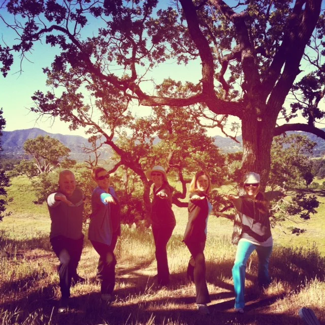 Yoga Retreat Guests in California wine country.
