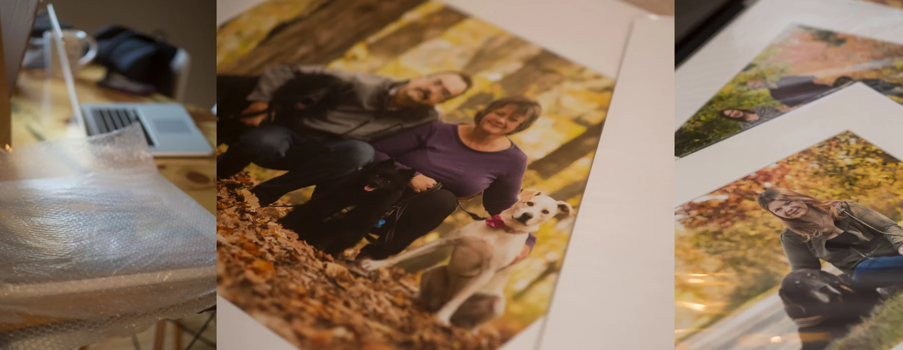 Matted prints for clients