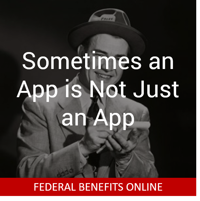 Sometimes an App is not Just an App