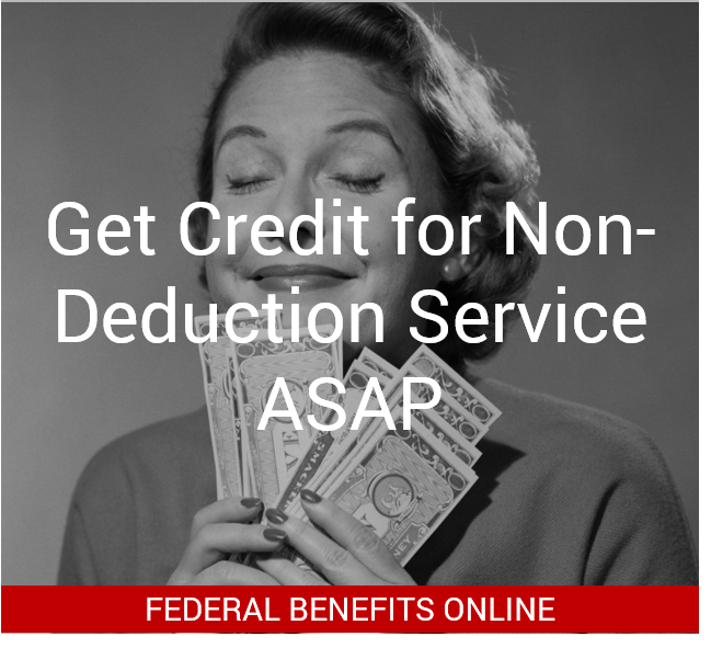 Get Credit for Non-Deduction Service ASAP