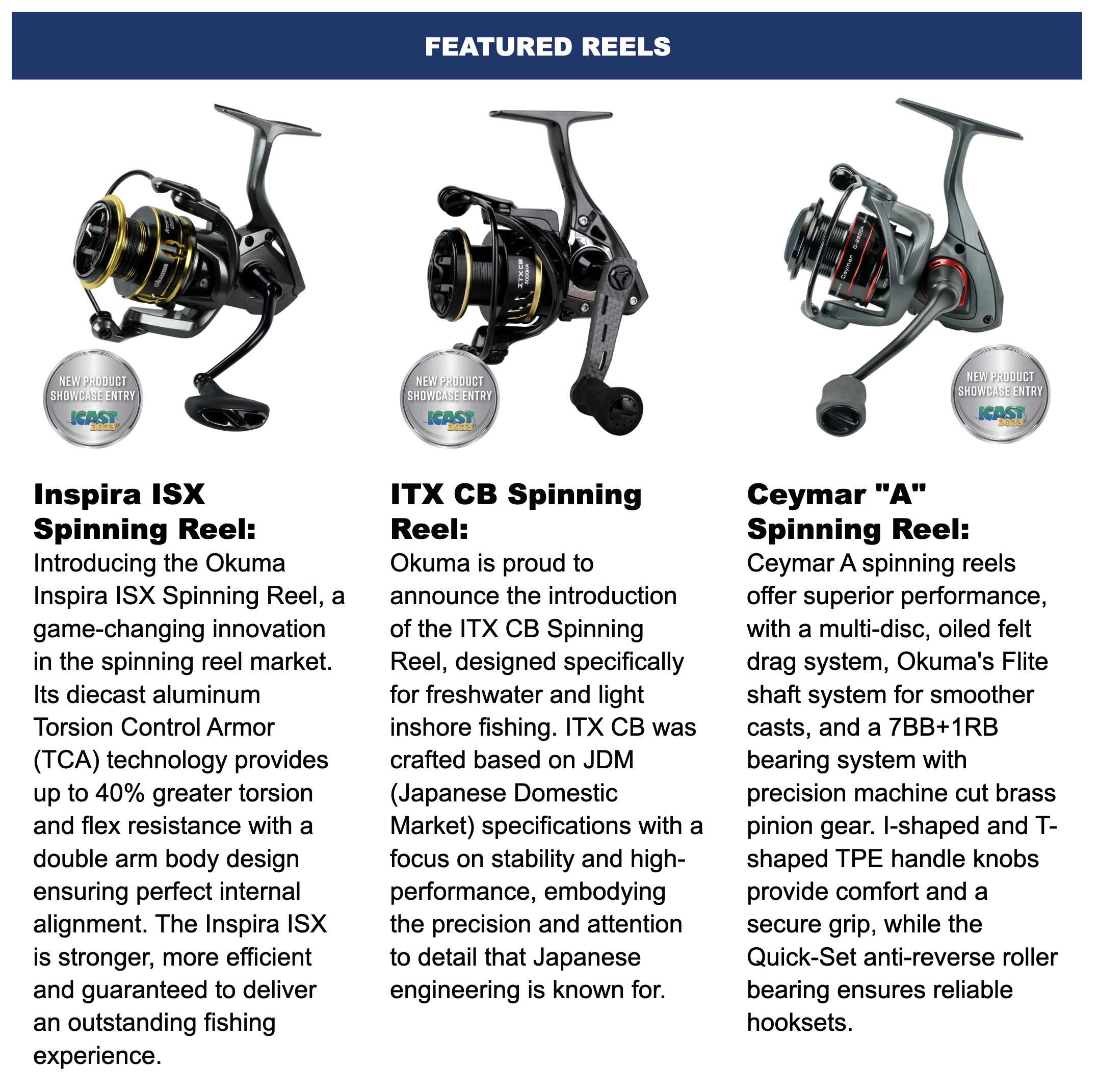FIRST LOOK: ICAST 2023 Product Releases from OKUMA and FISHLAB