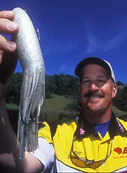 Photo: Bill Siemantel The darting action of tubes, combined with their color and flash, makes them an ideal bait for imitating shad balls.