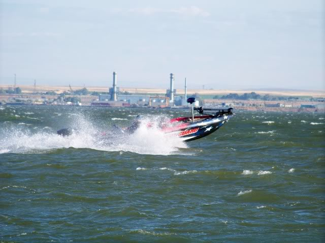 It is not good for bass boating, the river current flows west, the wind blows east