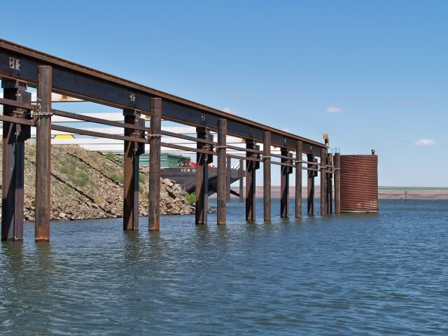 Manmade structure with deep water access