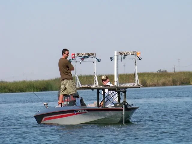These guys are on the anchor striper fishing, but check out the archers deck and the bow racks.